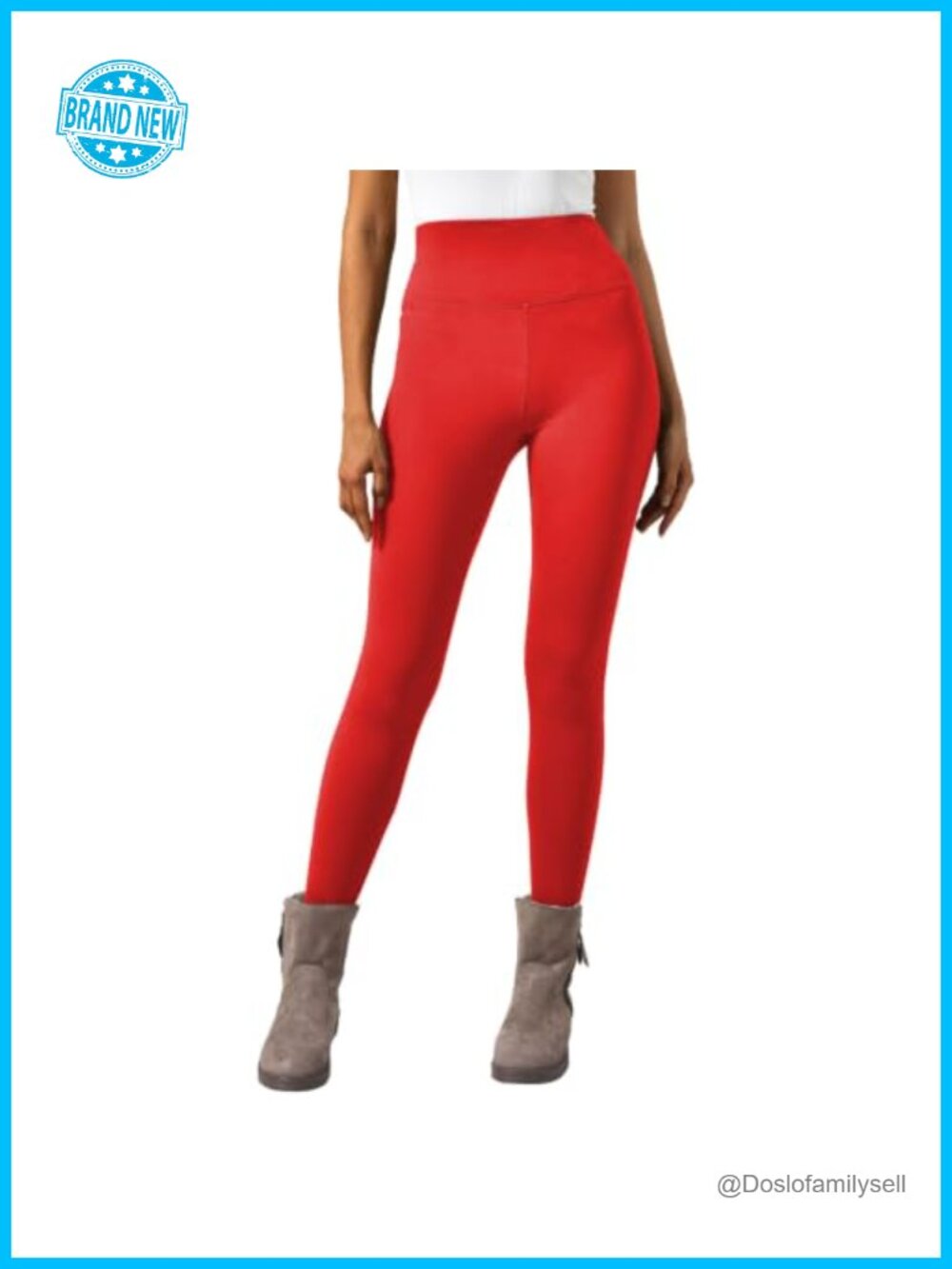 Fleece Lined High Waisted Leggings Non See-Through Tight Fit Full Length